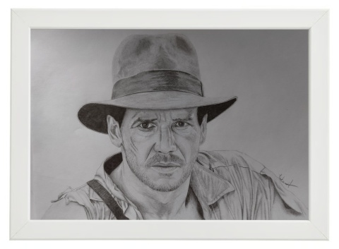 Portret wykonany ołówkiem na podstawie zdjęcia